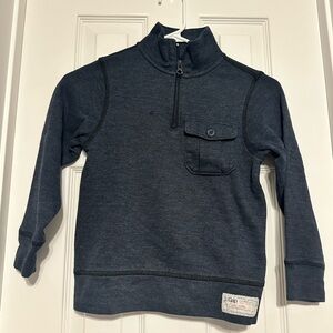 Gap Kid’s Navy Blue Quarter-Zip Pullover Size 6-7